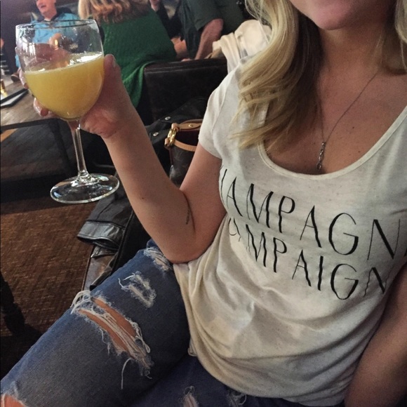 Champagne Campaign Tee - Picture 2 of 3